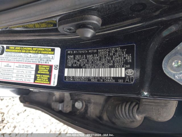 2T1BURHE9HC869392 Toyota Corolla Xle