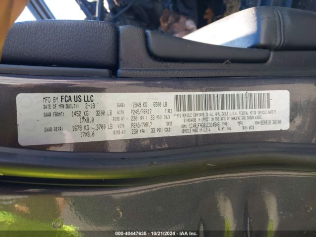 1C4RJFAG8JC314546 Jeep Grand Cherokee Laredo E 4x4