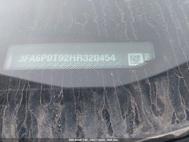 Ford FUSION SE 2017 3FA6P0T92HR320454 Image 9