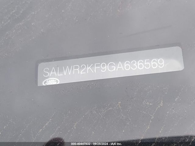 SALWR2KF9GA636569 Land Rover Range Rover Sport 3.0l V6 Turbocharged Diesel Hse Td6