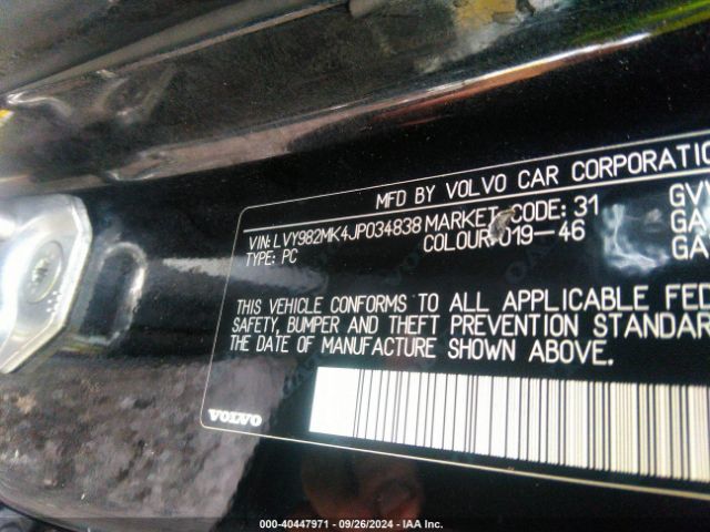 LVY982MK4JP034838 Volvo S90 T5 Momentum