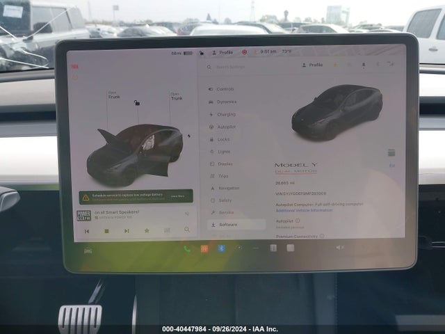 5YJYGDEF9MF293908 Tesla Model Y Performance Dual Motor All-wheel Drive