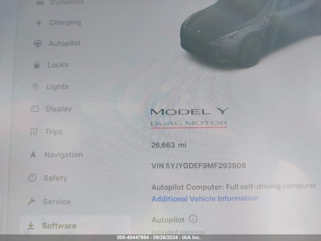 2021 TESLA MODEL Y 5YJYGDEF9MF293908 Photo 6