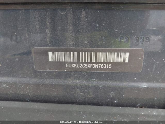 5UXKU2C5XF0N76315 BMW X6 Xdrive35i