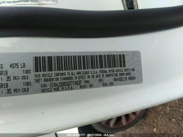 Jeep Compass 75th Anniversary 2016 1C4NJDBB5GD714637 Image 9