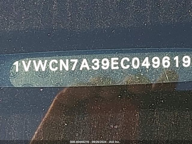 1VWCN7A39EC049619 Volkswagen Passat 2.0l Tdi Sel Premium