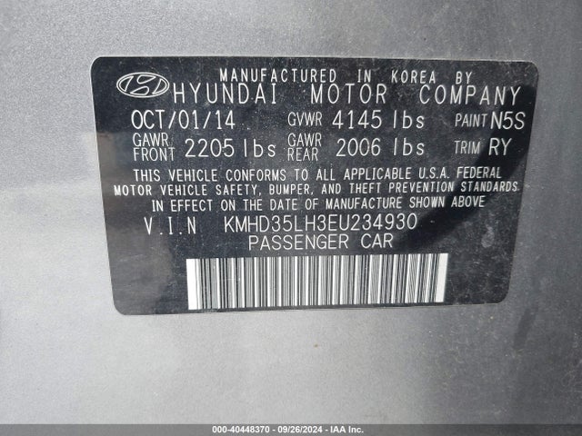 Hyundai ELANTRA GT 2014 KMHD35LH3EU234930 Image 9