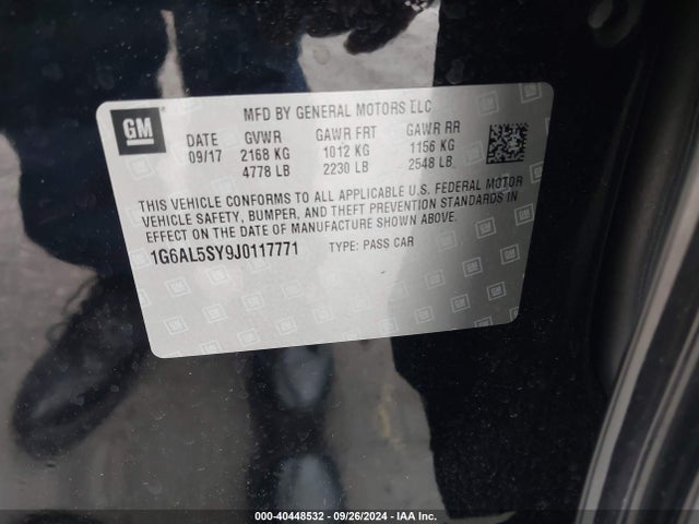 2018 CADILLAC ATS-V 1G6AL5SY9J0117771 Photo 8