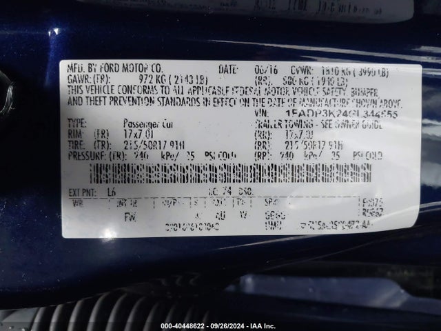 Ford Focus 2016 1FADP3K24GL344555 Image 26