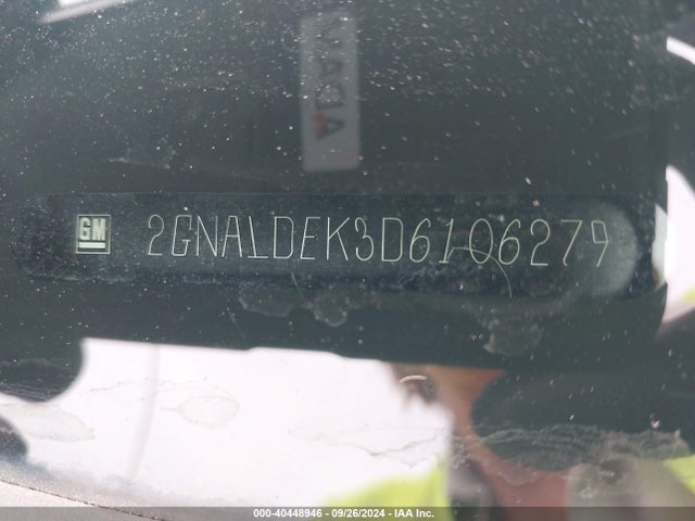 40448946 :رقم المزاد ، 2GNALDEK3D6106279 vin ، 2013 Chevrolet Equinox 1lt مزاد بيع