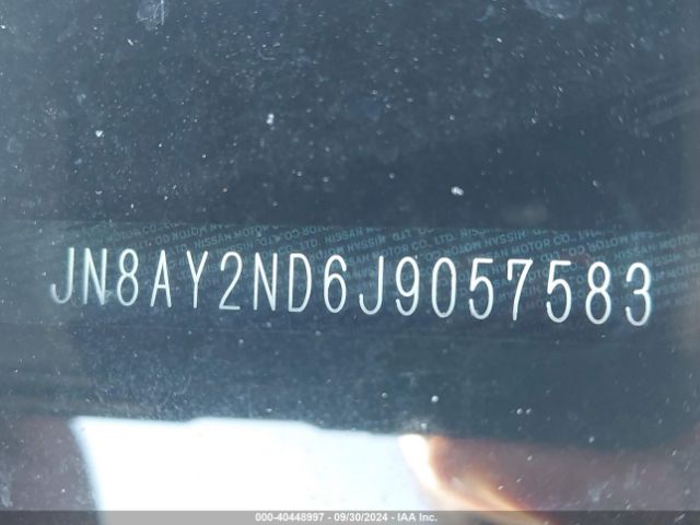 JN8AY2ND6J9057583 Nissan Armada Sl