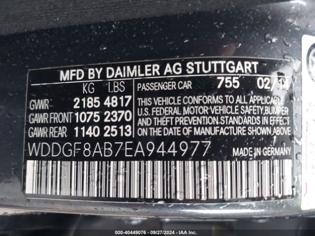WDDGF8AB7EA944977 Mercedes-Benz C 300 Luxury 4matic/sport 4matic