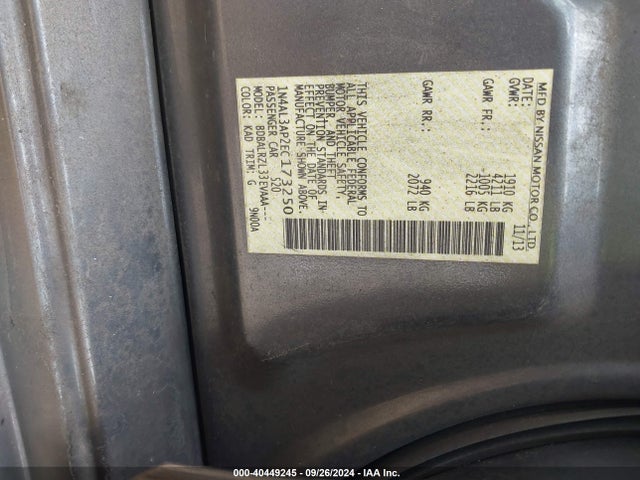 Nissan Altima 2.5 S 2014 1N4AL3AP2EC173250 Image 9