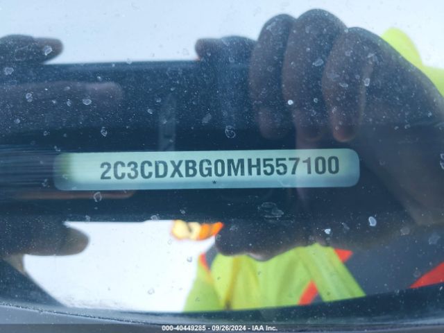 2C3CDXBG0MH557100 Dodge Charger Sxt Rwd