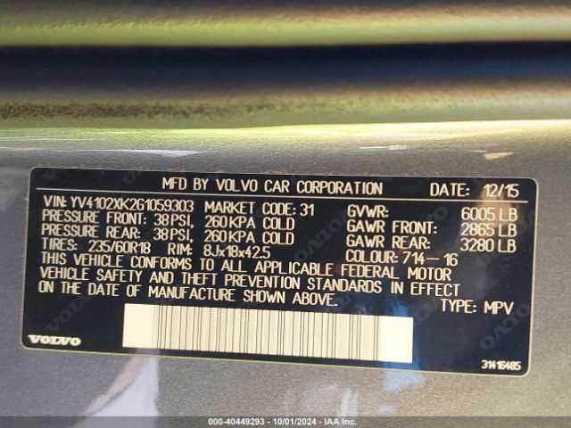 YV4102XK2G1059303 Volvo Xc90 T5 Momentum