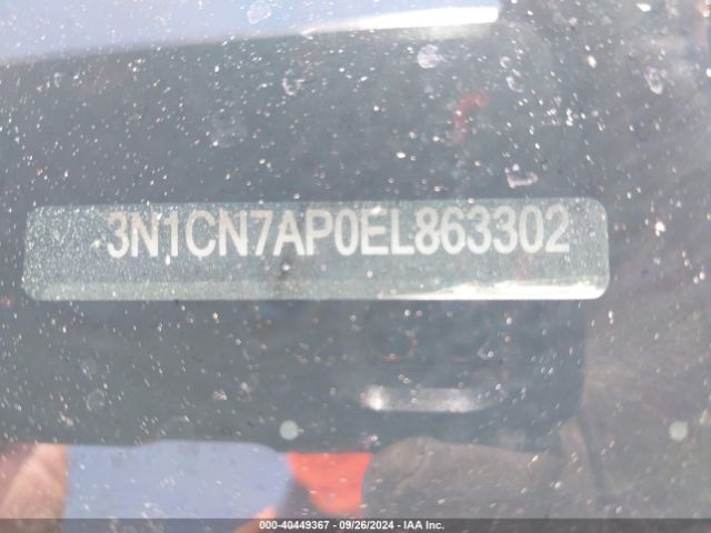 3N1CN7AP0EL863302 Nissan Versa 1.6 S/1.6 S+/1.6 Sl/1.6 Sv