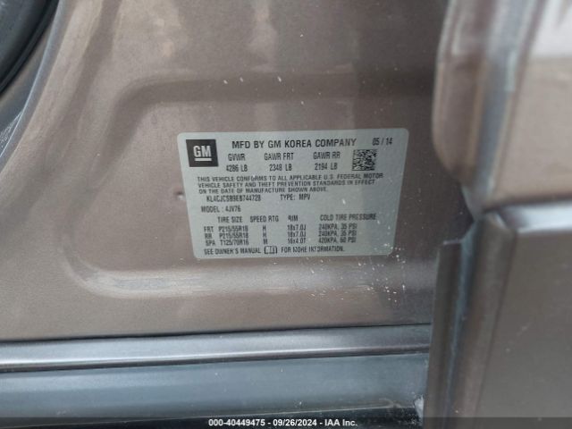 KL4CJCSB9EB744728 Buick Encore Leather