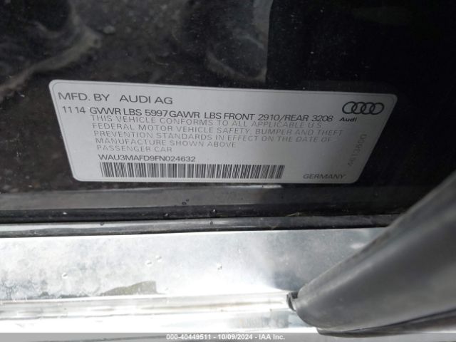WAU3MAFD9FN024632 Audi A8 L 3.0 Tdi