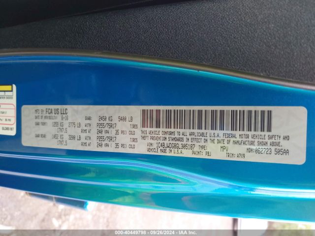 1C4BJWDG8GL305187 Jeep Wrangler Unlimited Sport