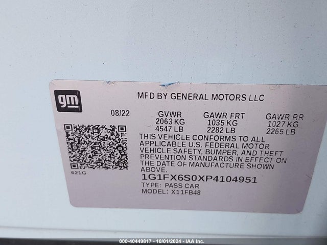 Chevrolet Bolt Ev 2lt 2023 1G1FX6S0XP4104951 Image 9