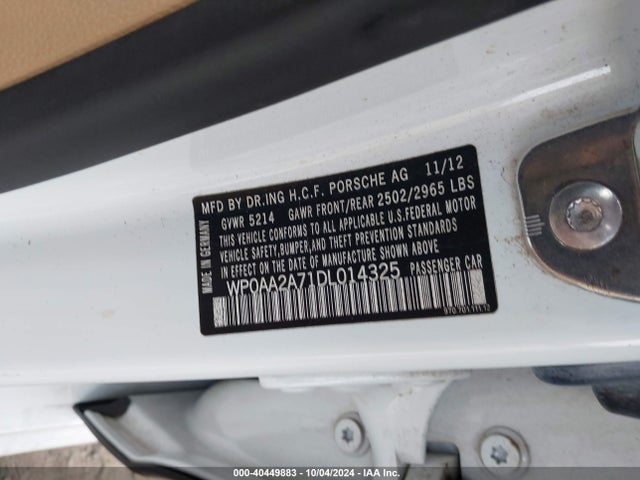 2013 PORSCHE PANAMERA WP0AA2A71DL014325 Photo 8