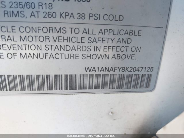WA1ANAFY8K2047125 Audi Q5 45 Premium