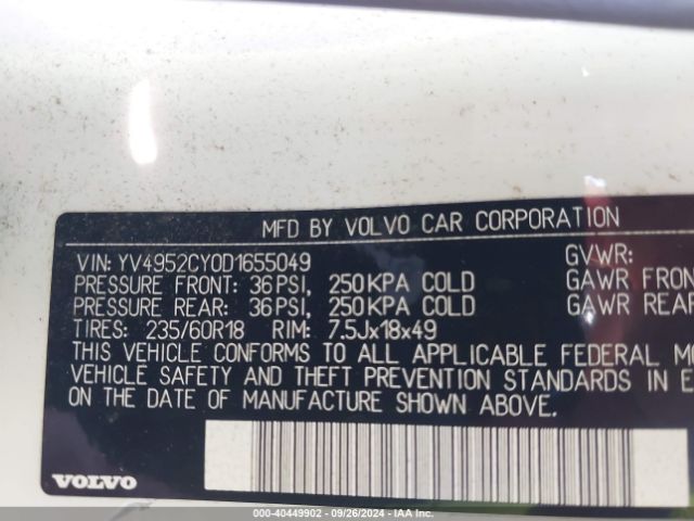 2013 VOLVO XC90 YV4952CY0D1655049 Photo 8