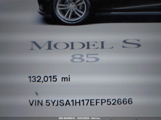 Tesla Model S P85 2014 5YJSA1H17EFP52666 Image 16