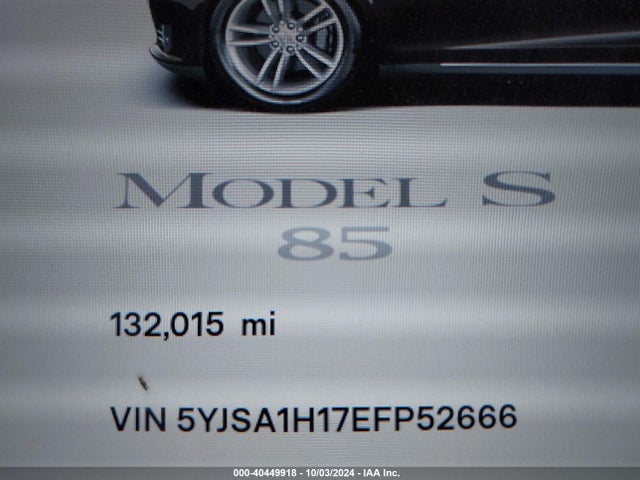 2014 TESLA MODEL S 5YJSA1H17EFP52666 Photo 6