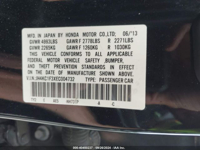 JH4KC1F3XEC004732 Acura RLX