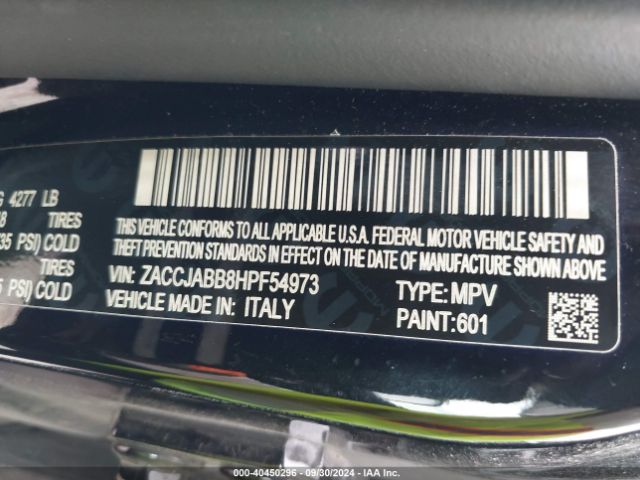 ZACCJABB8HPF54973 Jeep Renegade Altitude Fwd