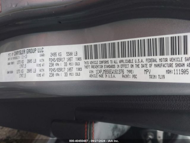 1C4PJMBS6EW161376 Jeep Cherokee Trailhawk