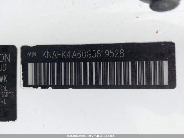 KNAFK4A60G5619528 KIA FORTE LX