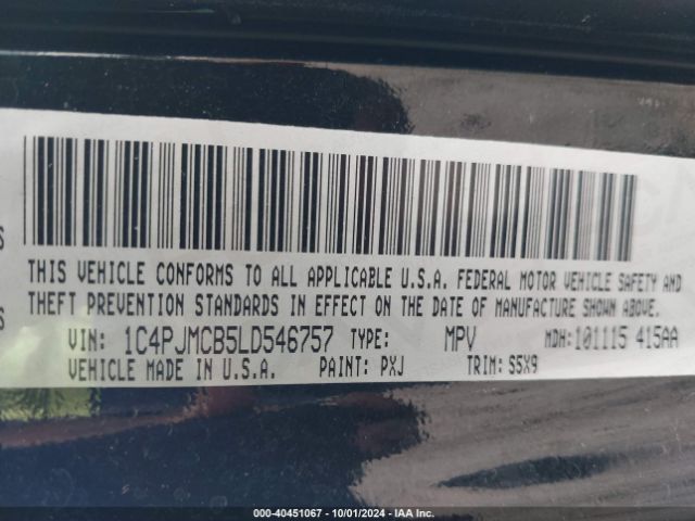 1C4PJMCB5LD546757 Jeep Cherokee Latitude 4x4