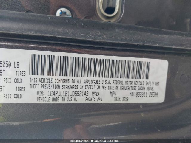1C4PJLLB1JD552143 Jeep Cherokee Latitude Plus Fwd