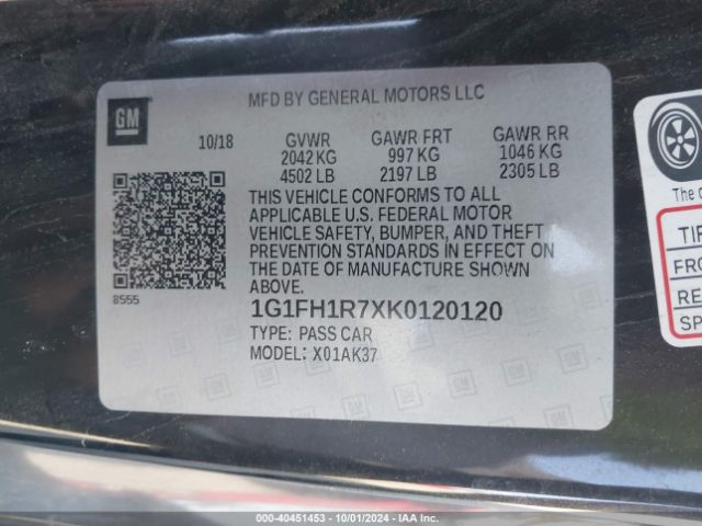 1G1FH1R7XK0120120 Chevrolet CAMARO 2SS