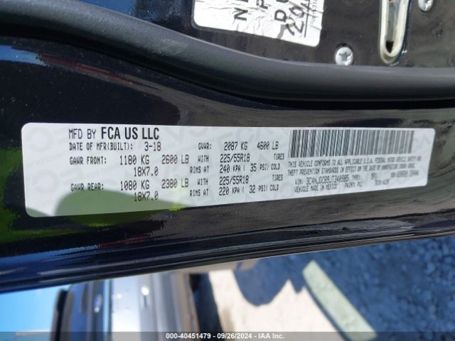 3C4NJDCB9JT340985 Jeep Compass Limited 4x4