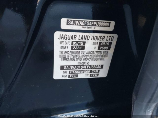 SAJWA0FS4FPU88080 Jaguar Xf 2.0t Premium