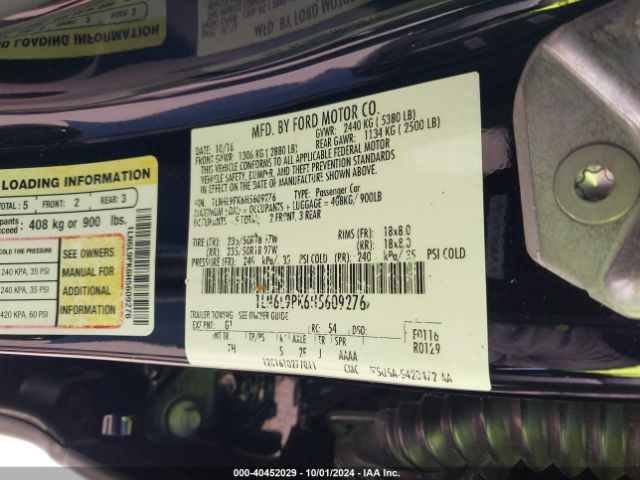 1LN6L9PK6H5609276 Lincoln Continental Premiere
