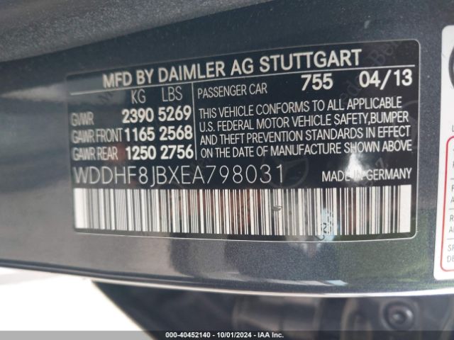 WDDHF8JBXEA798031 Mercedes-Benz E 350 4matic