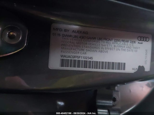 Audi A3 1.8t Premium 2015 WAUACGFF5F1102345 Image 9