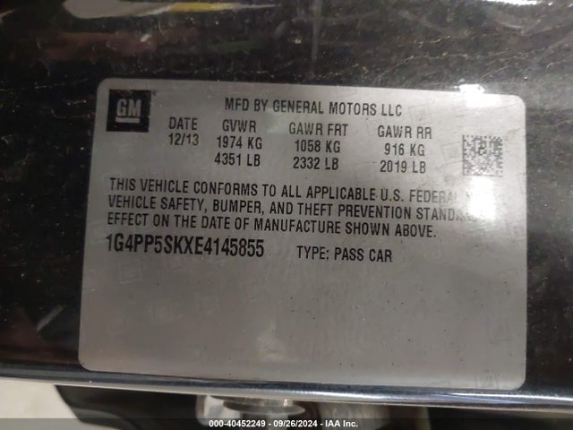 1G4PP5SKXE4145855 Buick Verano