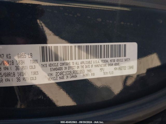 2018 CHRYSLER PACIFICA 2C4RC1EG9JR351653 Photo 8