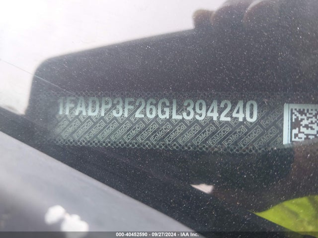 Ford FOCUS SE 2016 1FADP3F26GL394240 Image 9