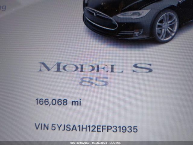 5YJSA1H12EFP31935 Tesla Model S P85