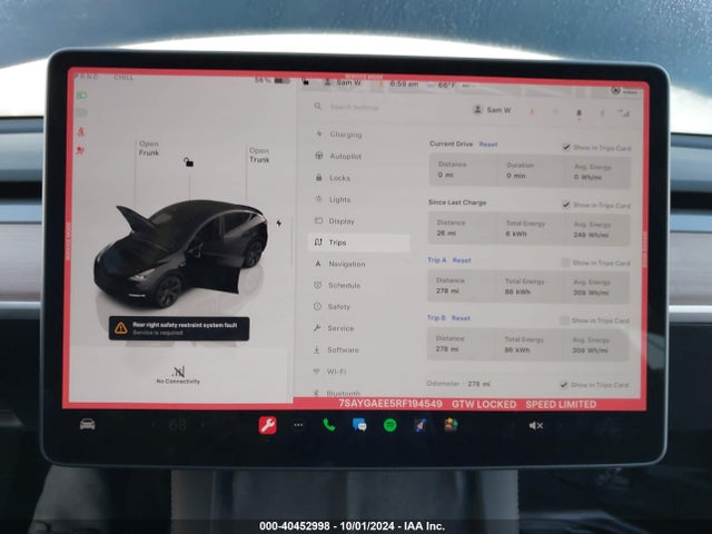 2024 TESLA MODEL Y 7SAYGAEE5RF194549 Photo 6