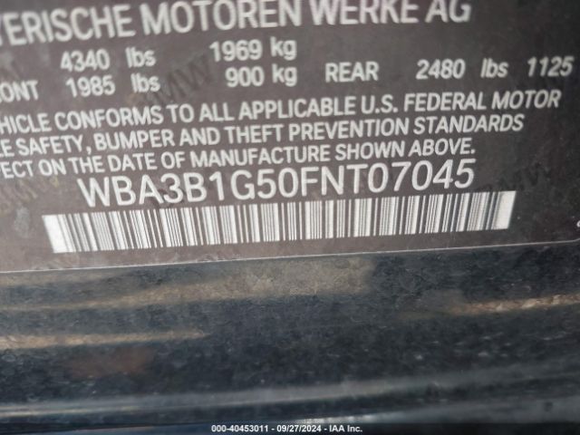 WBA3B1G50FNT07045 BMW 320 I