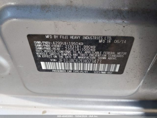 JF1GJAC62EH023473 Subaru Impreza 2.0i Premium