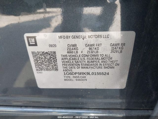 1G6DP5RK9L0155524 Cadillac Ct5 Sport