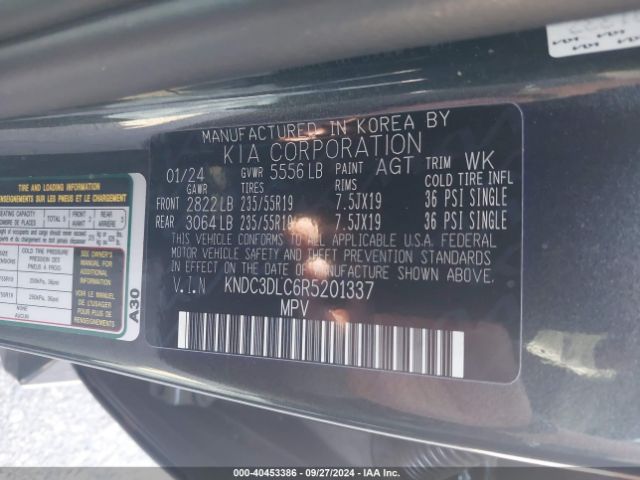 KNDC3DLC6R5201337 KIA Ev6 Wind